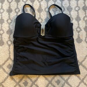 Black Strapless Swimsuit Top